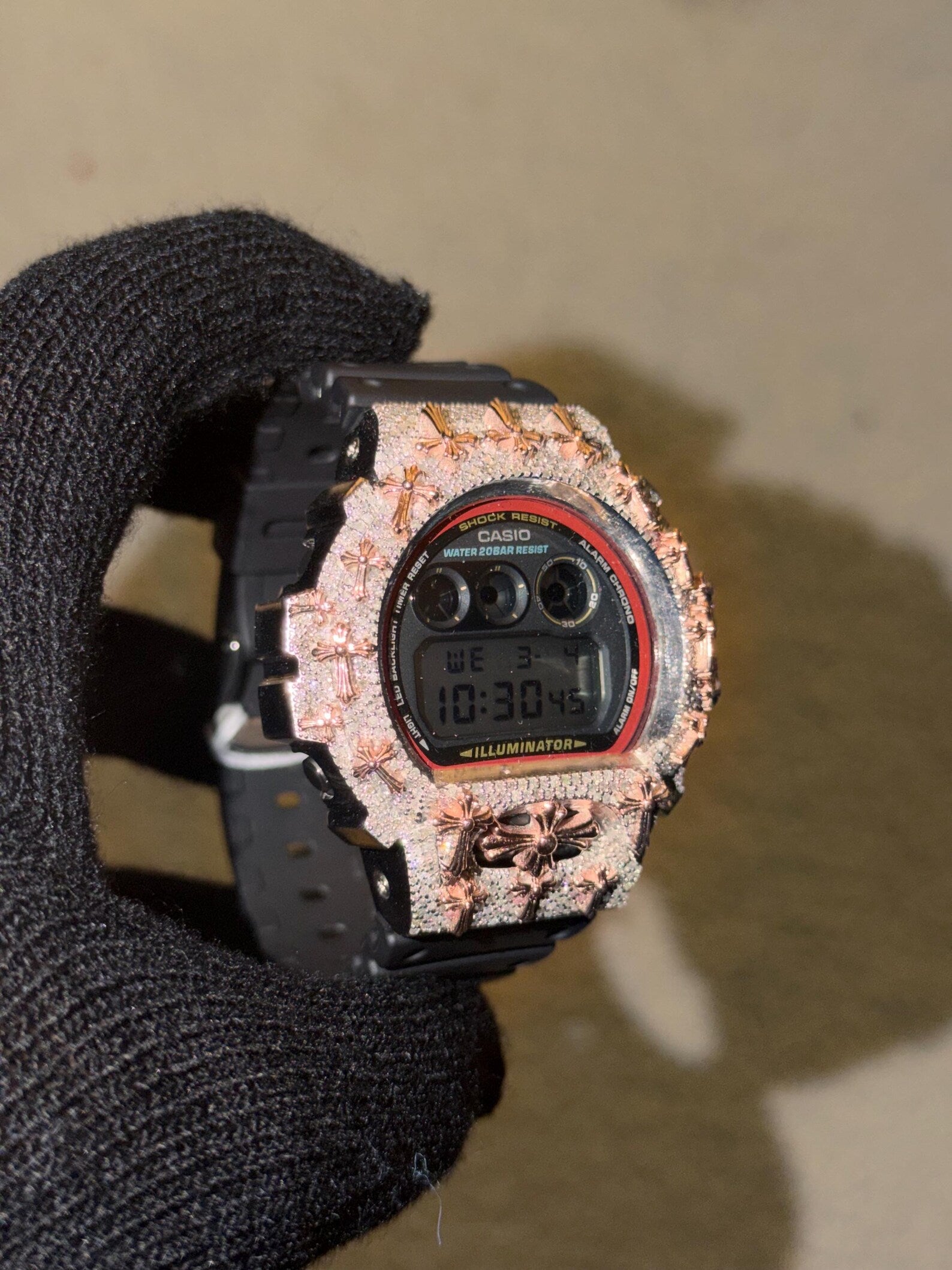 VS1 Crome Heart Natural Diamond G Shock